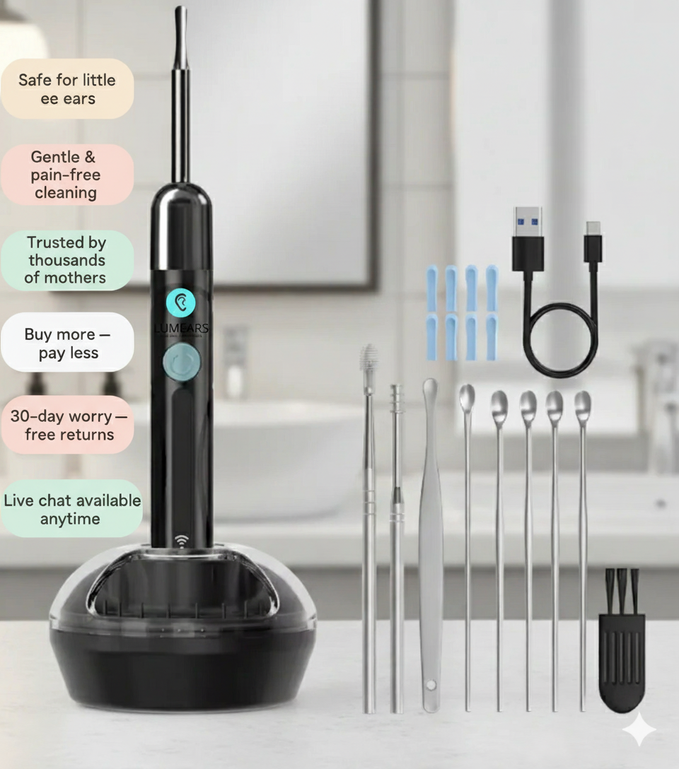Lumears⢠Visual Cleaner Kit - Safe and Fun Ear Care for the Whole Family