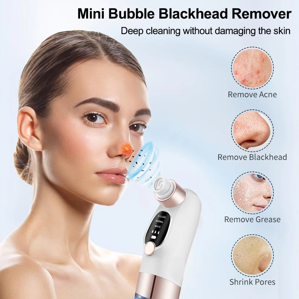 Blackhead Remover Electric BlackHead Extractor Pore Vacuum Cleaner Micro Small Bubble Acne Nose Deep Cleaning Black Head Remover