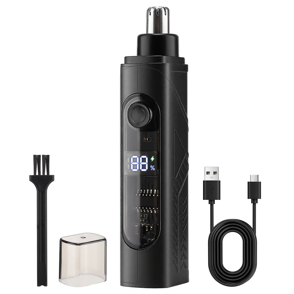 Lumears™ Precision Groom Pro 💈 — 360° Nose & Ear Hair Trimmer for Men & Women