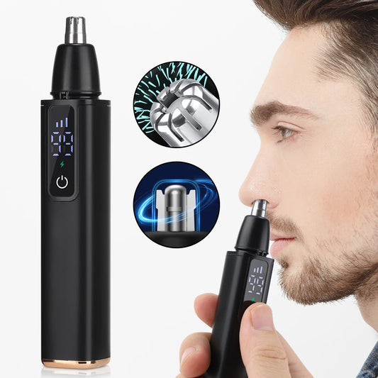 Lumears™ Precision Groom Pro 💈 — 360° Nose & Ear Hair Trimmer for Men & Women